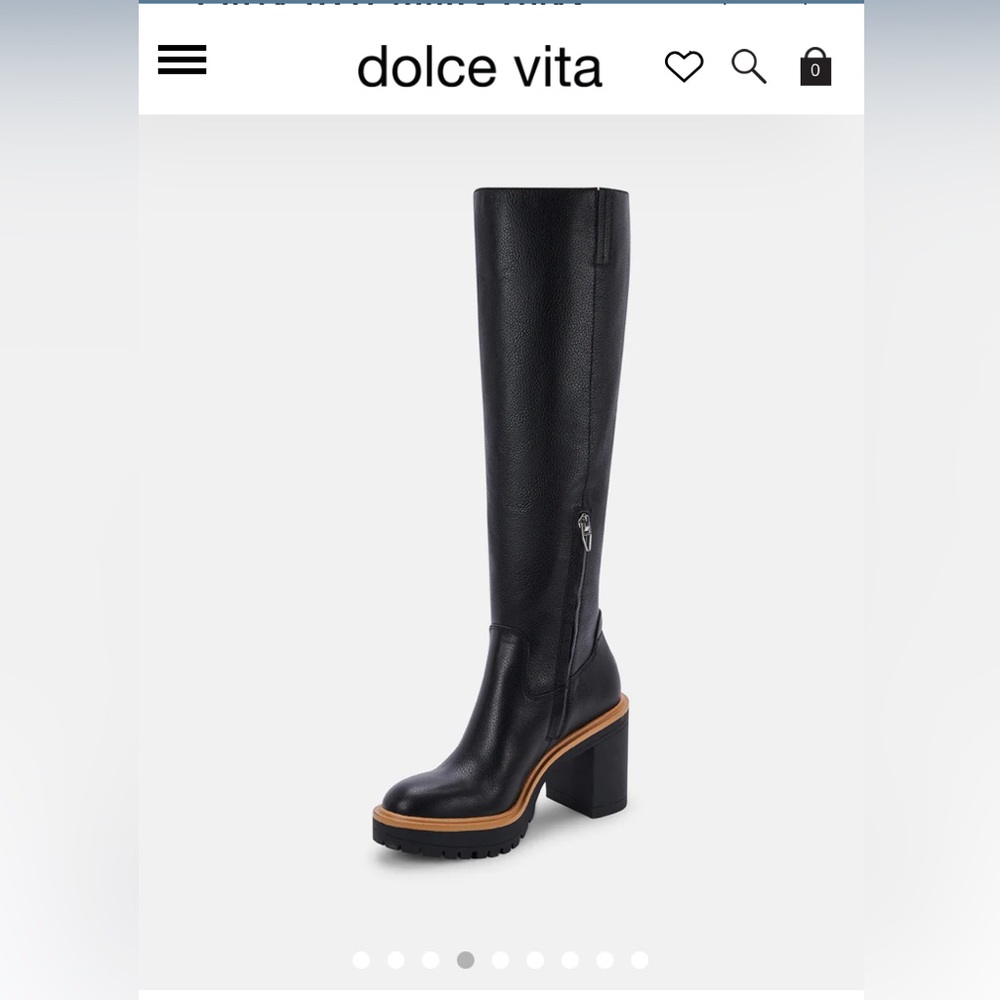 Dolce Vita Knee high black boots Corry H2O